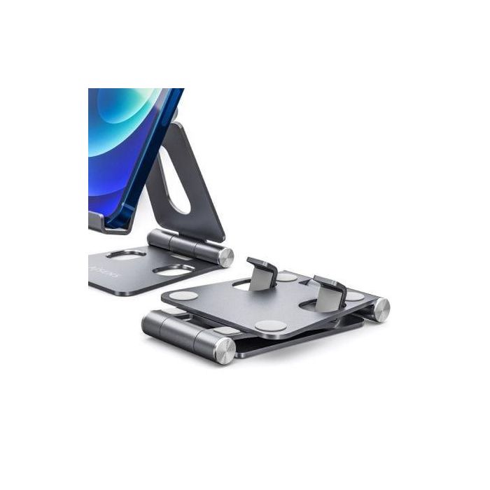 Aisens Soporte de Sobremesa Ajustable para Móvil/Tablet, Aleación de Aluminio, 2 Pivotes, Gris 2 Aisens Soporte de Sobremesa Ajustable para Móvil/Tablet, Aleación de Aluminio, 2 Pivotes, Gris 2
