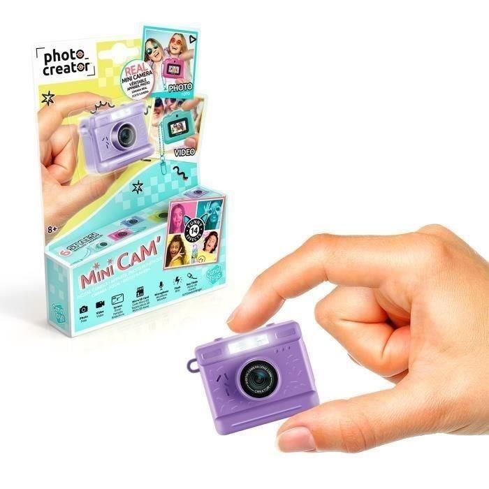 Canal Toys CTCLK063 Photo Creator Mini Cam' Cámara digital de fotos y vídeos Vintage con llavero y tarjeta SD de 1 GB