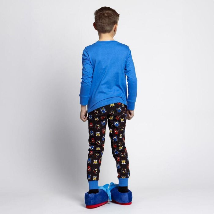 Pijama Infantil Sonic Azul 1 Pijama Infantil Sonic Azul 1