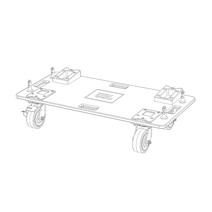 JBLPRO Transportador Vertical 49x27x97 cm