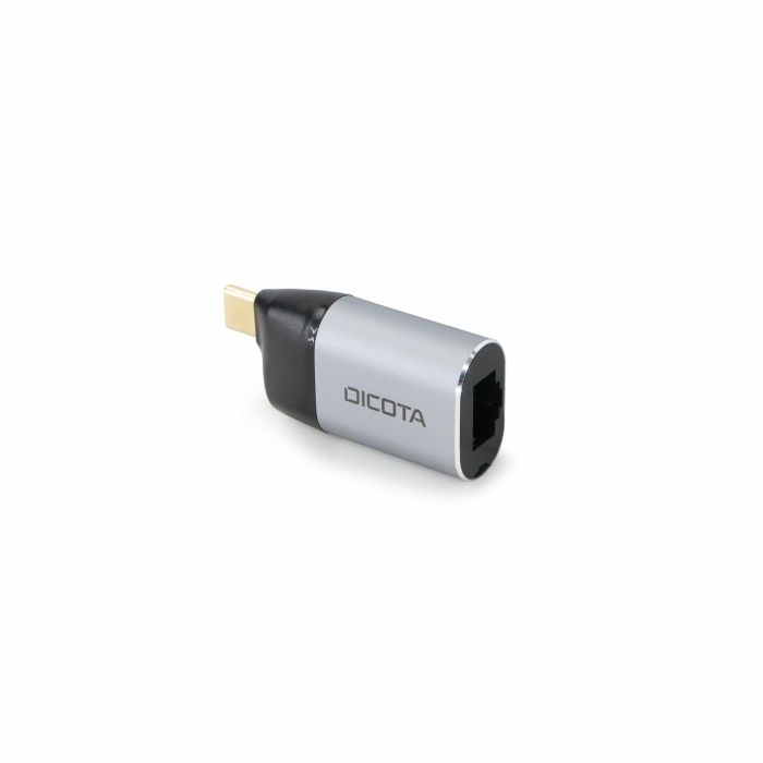 Dicota USB-C to Ethernet Mini Adapter with PD (100W) silver 2 Dicota USB-C to Ethernet Mini Adapter with PD (100W) silver 2
