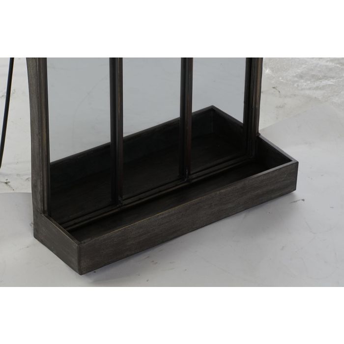 Espejo con Soporte DKD Home Decor Negro Metal Espejo 40 x 12 x 80 cm 2