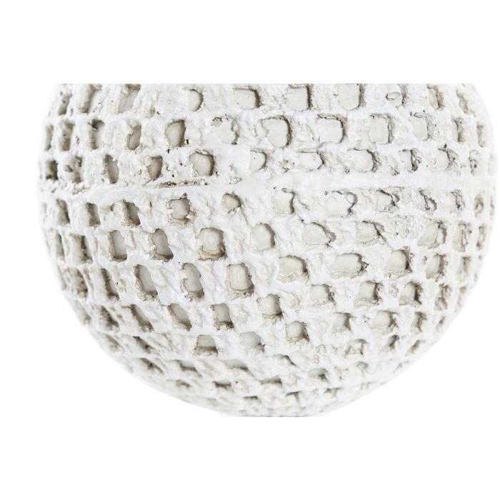 DKD Home Decor Bola Decoración Moderna Resina Colección Isara Blanca Beige con Arcos 10x10x10 cm Pack de 4 Unidades 2 DKD Home Decor Bola Decoración Moderna Resina Colección Isara Blanca Beige con Arcos 10x10x10 cm Pack de 4 Unidades 2