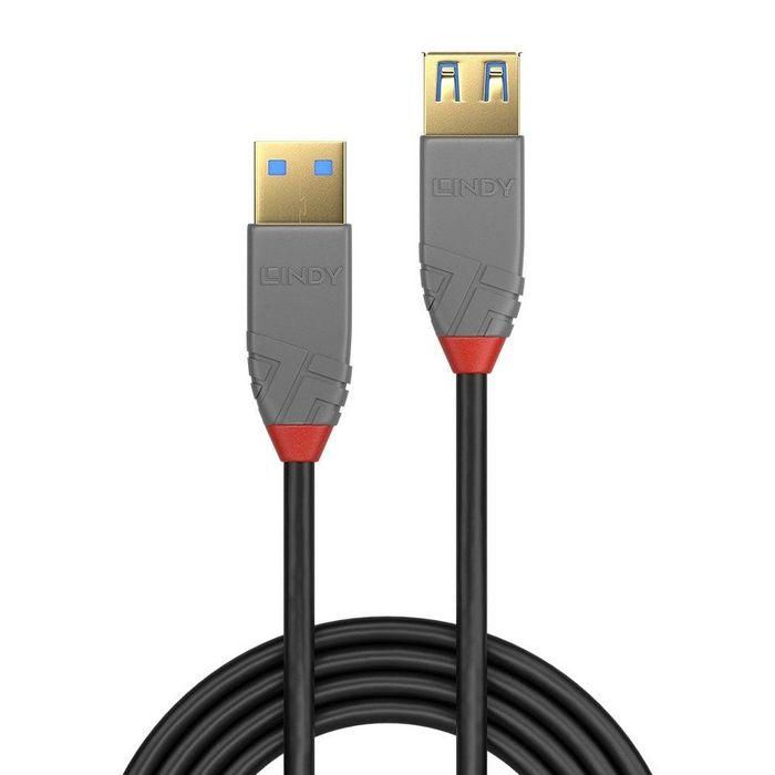 Lindy Cable de Extensión USB 3.2 Tipo A a A Anthra Line 1m, 5Gbps, de Alto Rendimiento para Instalaciones AV/IT Profesionales 1
