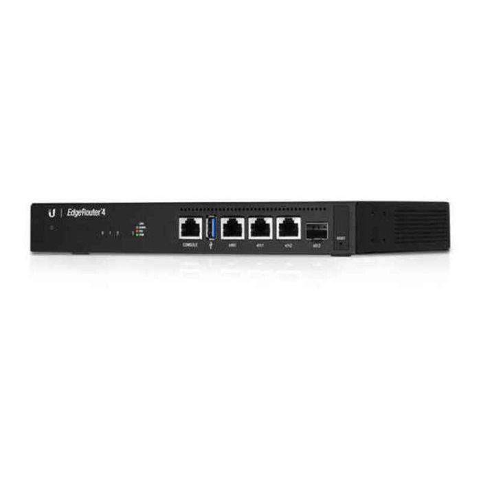 Ubiquiti EdgeRouter 4 Router Gigabit Ethernet Negro con USB 3.2 Gen 1, Soporte VPN y Procesador 1000 MHz