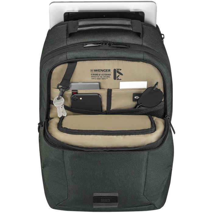 WENGER MX ECO Professional 40,64cm 16Zoll Laptop Backpack with 25,4cm 10Zoll Tabletpocket Charcoal 6 WENGER MX ECO Professional 40,64cm 16Zoll Laptop Backpack with 25,4cm 10Zoll Tabletpocket Charcoal 6