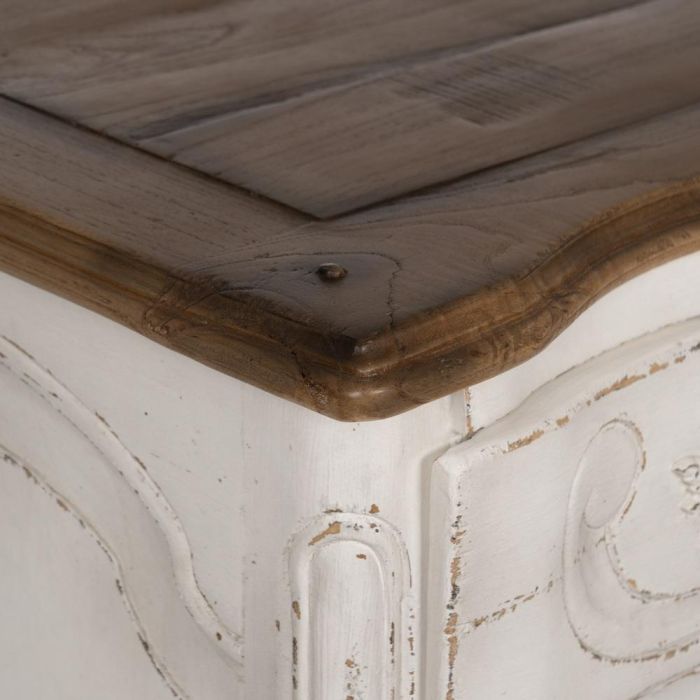 Cómoda Madera Mindi Dormitorio 130 X 45 X 85 cm