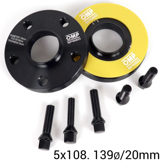 Omp Speed Juego De Separadores D. Cent. Ancho: 20 mm Pcd: 5x108 Cb.H: 58.1 Cb.W: 58.1 Tornillo M12x1.25 Conico+14x1.5 Conico OMPS08482001 2 Omp Speed Juego De Separadores D. Cent. Ancho: 20 mm Pcd: 5x108 Cb.H: 58.1 Cb.W: 58.1 Tornillo M12x1.25 Conico+14x1.5 Conico OMPS08482001 2