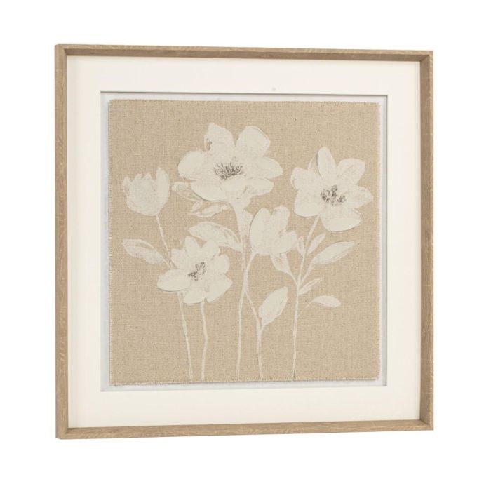 Cuadro Shabby DKD Home Decor Beige Blanco 3.8 x 60 x 60 cm (2 Unidades) 4