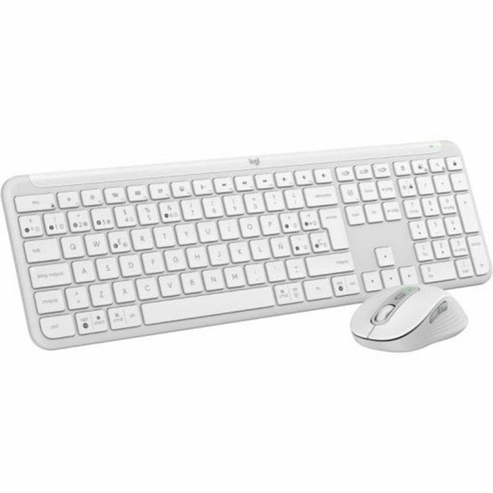 Teclado Logitech Blanco Qwerty Español QWERTY Teclado Logitech Blanco Qwerty Español QWERTY
