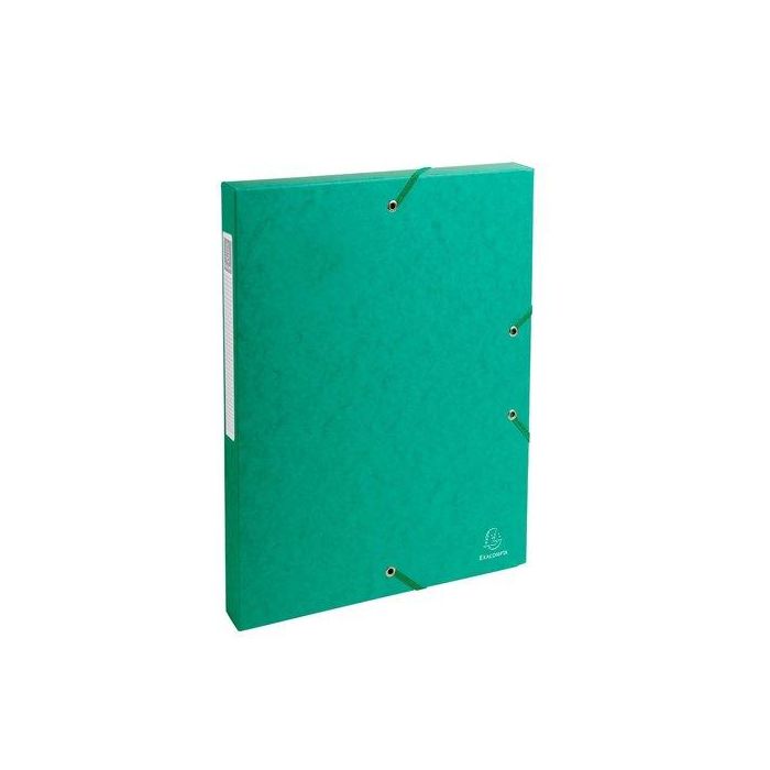 Carpeta De Proyectos Exacompta Exabox Cartulina Lustrada Nature Future A4+ Gomas 2,5 Cm Verde