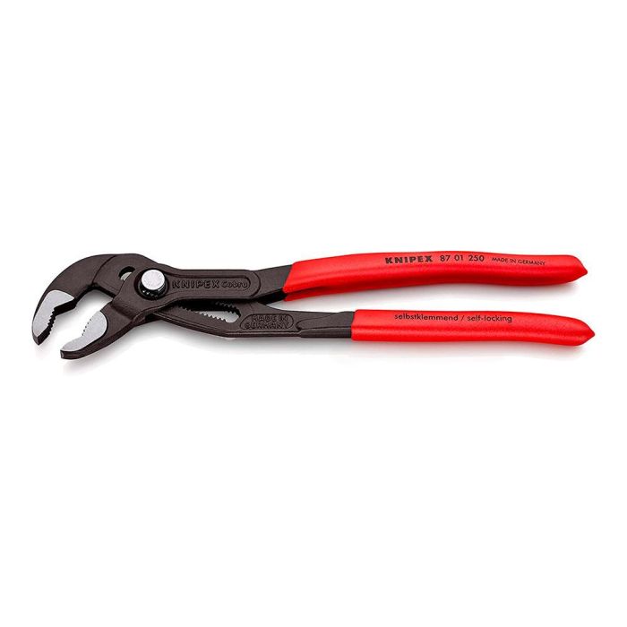 Knipex Tenazas ajustables cobra® 8701250, ajuste automático, mordazas templadas, 240x44x14mm, rojo/negro 1 Knipex Tenazas ajustables cobra® 8701250, ajuste automático, mordazas templadas, 240x44x14mm, rojo/negro 1
