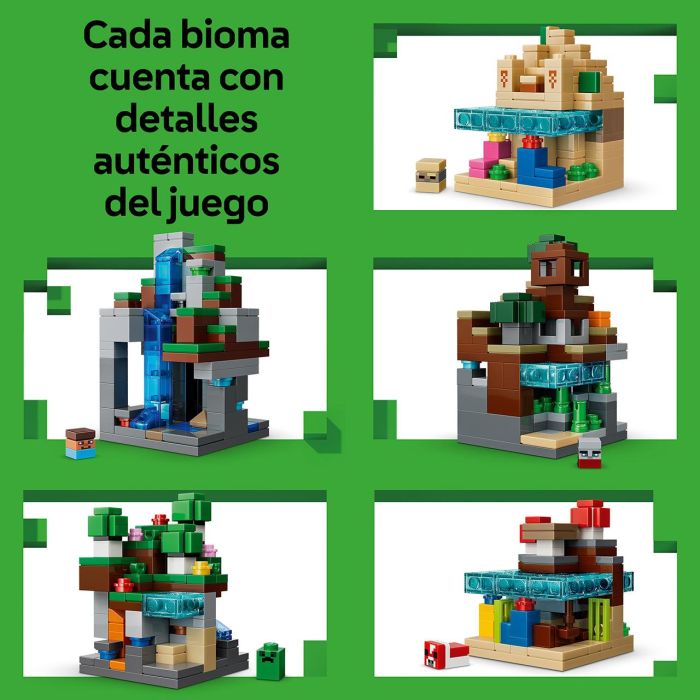 LEGO Minibiomas 21589 Minecraft con 797 piezas, set de construcción para fans del juego 6