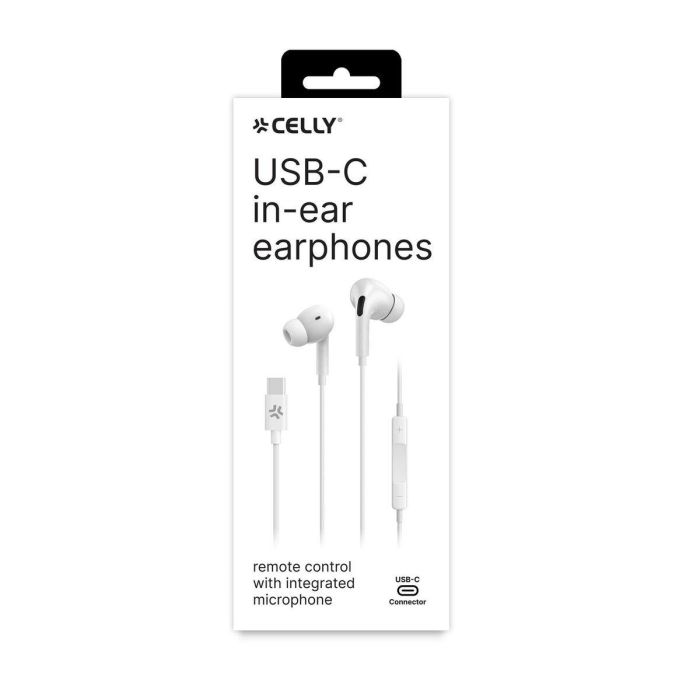 Auriculares Celly UP1200TYPECWH 1 Auriculares Celly UP1200TYPECWH 1