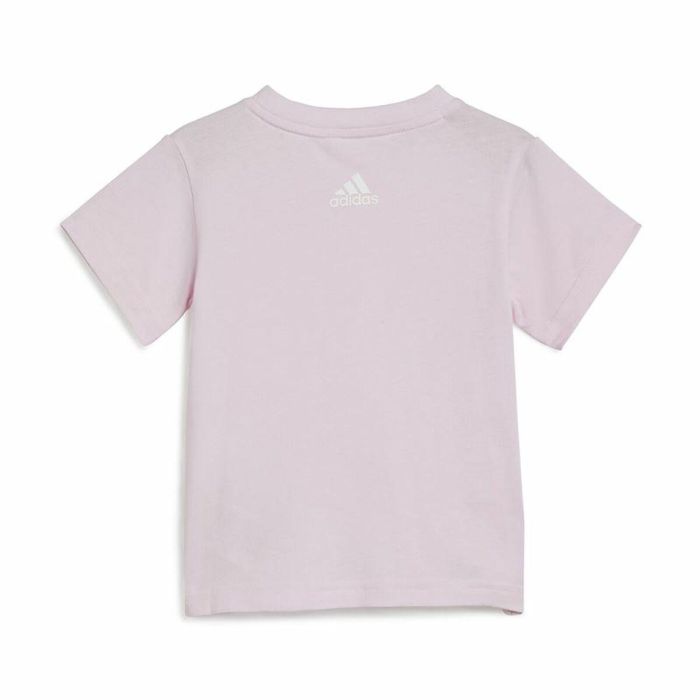 Conjunto Deportivo para Bebé Adidas I Lin Co Set Gris Rosa 5 Conjunto Deportivo para Bebé Adidas I Lin Co Set Gris Rosa 5
