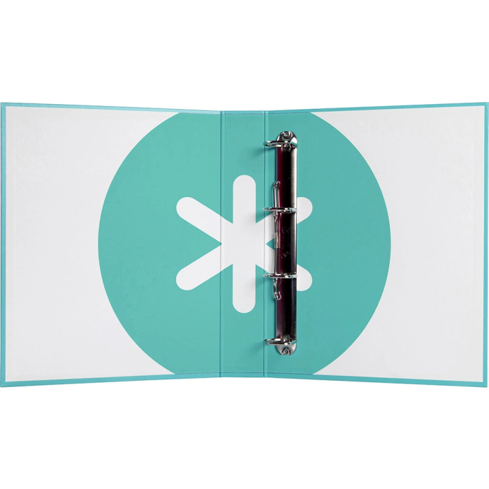 Antartik Carpeta 4 anillas 40 mm mixtas A4 forrada color menta 3