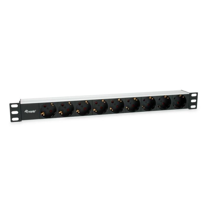 EQUIP REGLETA ALIMENTACION ALUMINIO RACK 19" 1U 9 TOMAS EQUIP REGLETA ALIMENTACION ALUMINIO RACK 19" 1U 9 TOMAS