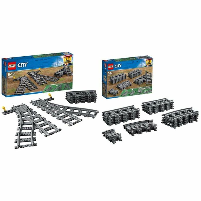 LEGO 60238 City Conjunto de Rieles de Tren y Desvíos. Incluye 4 Curvos, 1 Desvío Derecho y 1 Izquierdo. Compatible con todos los conjuntos LEGO City. 7 LEGO 60238 City Conjunto de Rieles de Tren y Desvíos. Incluye 4 Curvos, 1 Desvío Derecho y 1 Izquierdo. Compatible con todos los conjuntos LEGO City. 7