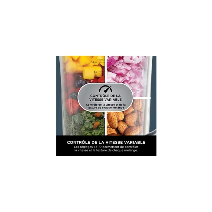 Ninja Licuadora Detect Power TB401EU - 1200 W - 20 Modos - Recipiente 2 L - Vaso 680 ml - Negra