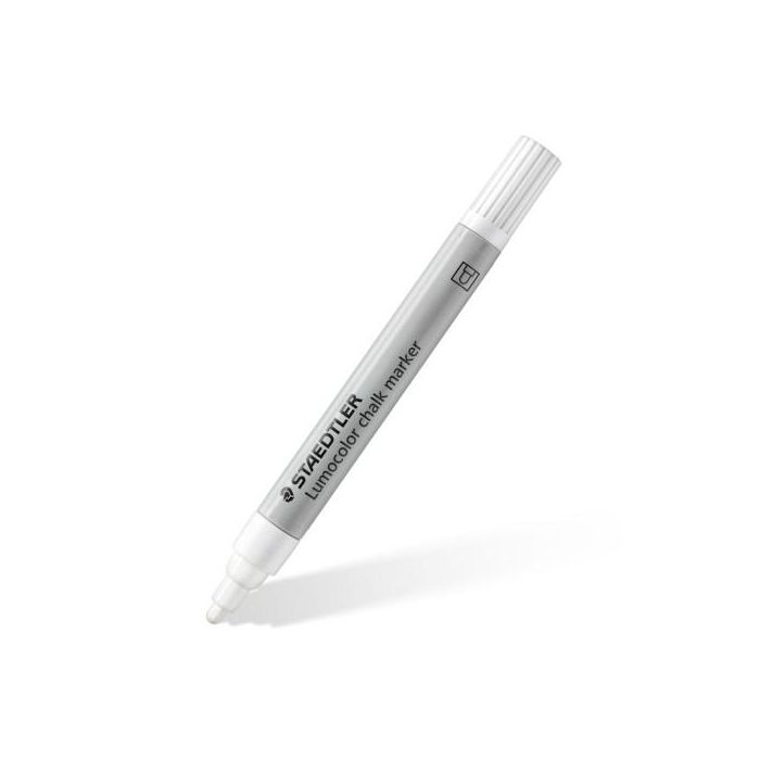 Staedtler Lumocolor 344 Marcador de Tiza Líquida, Negro, Azul, Rojo, Verde, Estuche 4 Ud, Ancho de Línea 2.4 mm 1