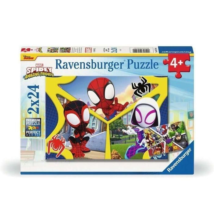 Puzzle de 2x24 piezas Spidey & compañía - Ravensburger 4 años 1 Puzzle de 2x24 piezas Spidey & compañía - Ravensburger 4 años 1