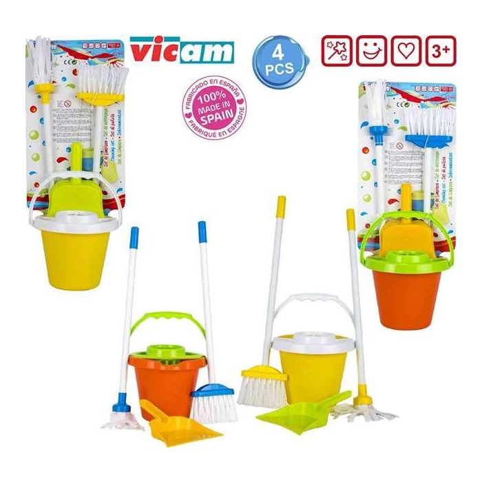 Conjunto de limpieza escoba ,recogedor y cubo y fregona - modelos surtidos 1 Conjunto de limpieza escoba ,recogedor y cubo y fregona - modelos surtidos 1