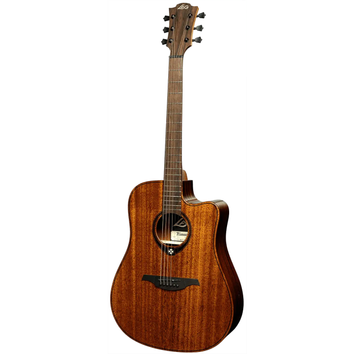 LAG Guitarra Acústica Dreadnought Cutaway A/E Tramontane 98 - Tapa de Caoba Maciza con Electrónica Stage LAG 2