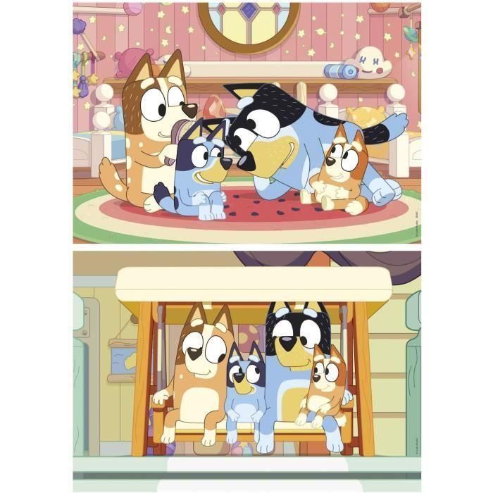 Educa Puzzle Infantil de Madera Bluey - Incluye 2 Puzzles de 16 Piezas - Ideal para Niños y Niñas a partir de 3 Años 1