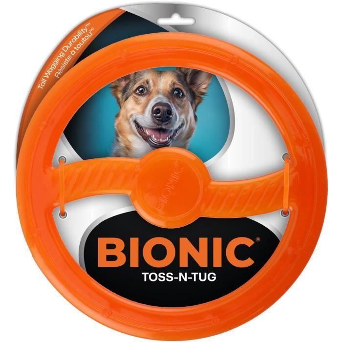 Bionic BIO0022517978108 Juguete para perros Aro para tirar de caucho ultrarresistente, todos los tamaños, sin plomo, BPA ni ftalatos. 1