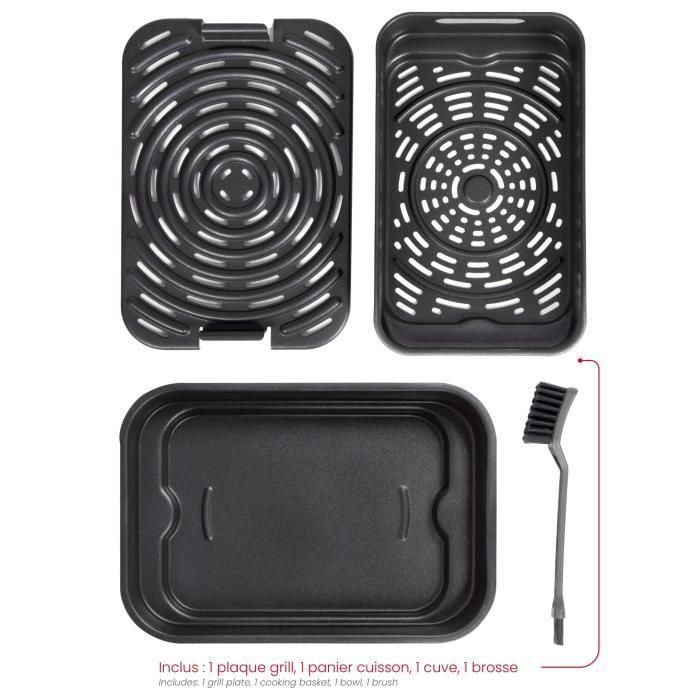 Livoo DOC305 Freidora y Grill sin Aceite Livoo x Marmiton 2 en 1 - 6 L, 1500-1700 W, 8 Programas, 4 Niveles de Calentamiento 4 Livoo DOC305 Freidora y Grill sin Aceite Livoo x Marmiton 2 en 1 - 6 L, 1500-1700 W, 8 Programas, 4 Niveles de Calentamiento 4