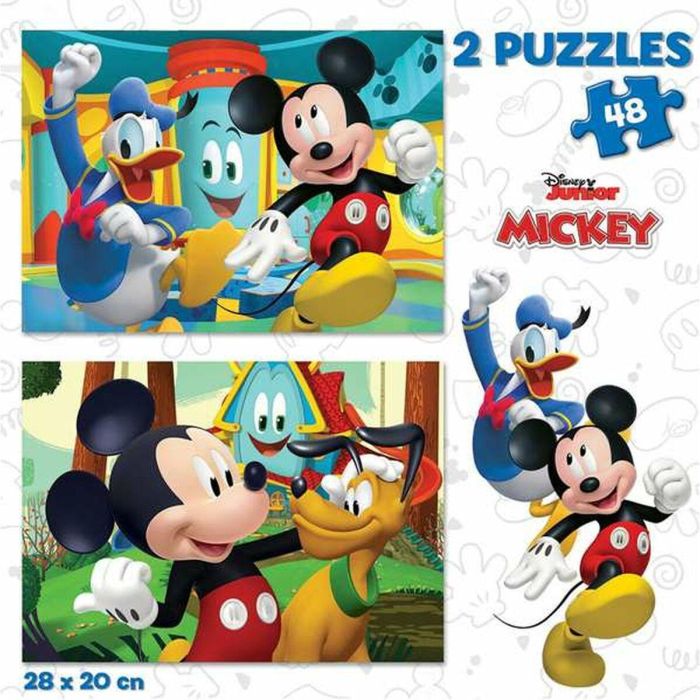 Puzzle 2x48 mickey mouse fun house 1 Puzzle 2x48 mickey mouse fun house 1