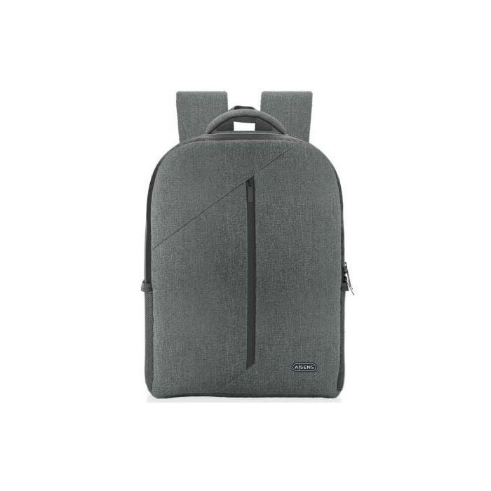 Aisens Mochila Premium para Portátil de 15.6" Gris - Espacio Amplio, Protección Extra y Diseño Multifuncional