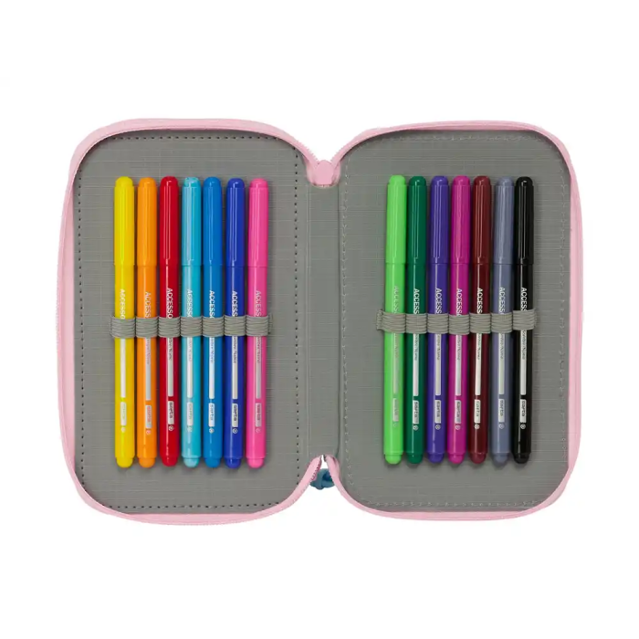 Safta Plumier escolar Glowlab kids Triple Cremallera 37 Piezas 195x125x55 mm 5