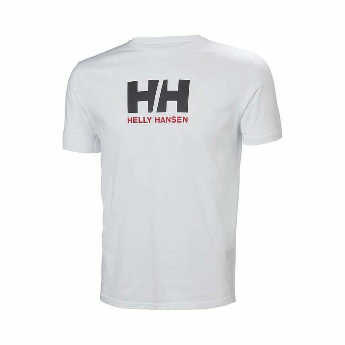 Camiseta Deportiva de Manga Corta LOGO Helly Hansen 33979 001 Blanco