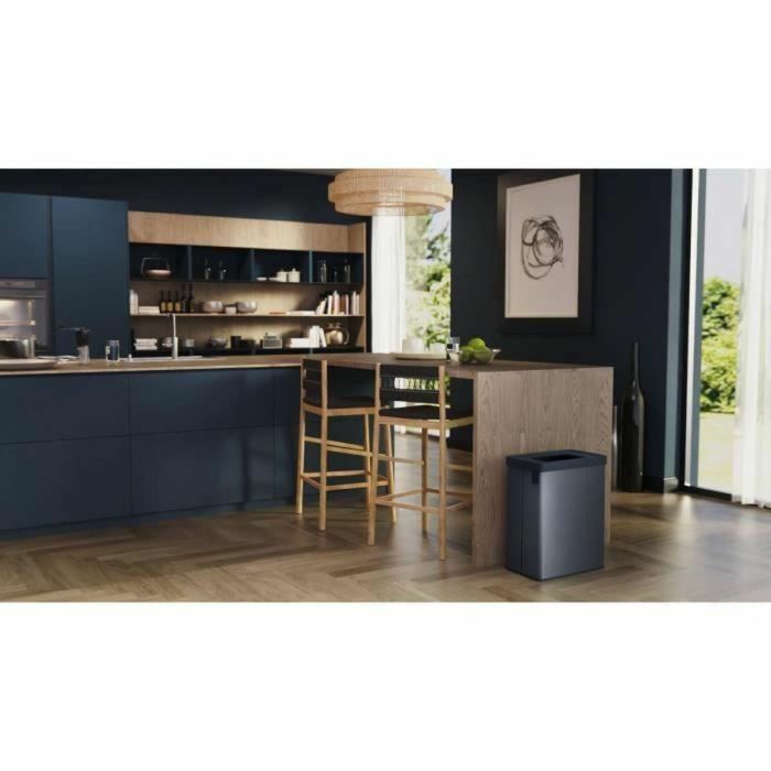 Curver VERTO Papelera de reciclaje 54 L Azul perla, plástico de alta calidad para clasificación de residuos en cocina, uso fácil e higiénico. 2