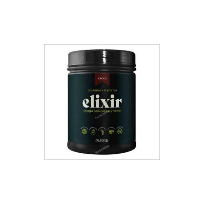 Paleobull ELIXIR Cacao Colágeno Hidrolizado + TCM. Suplemento Articulaciones, Piel, Huesos y Energía. Sabor Chocolate 450 g