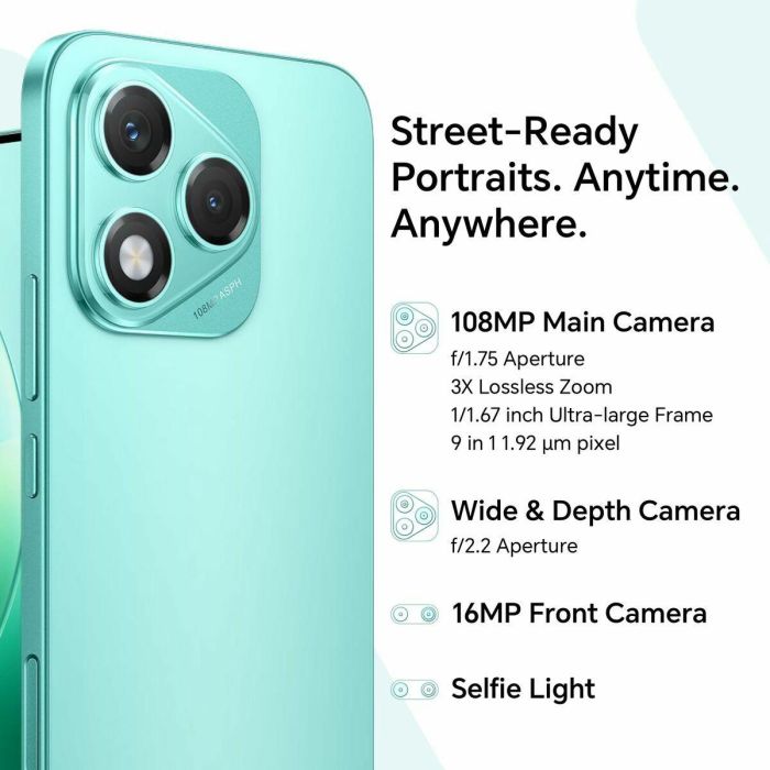 Smartphone Honor 5109BRUW 6,7" Octa Core 8 GB RAM 256 GB Verde 14 Smartphone Honor 5109BRUW 6,7" Octa Core 8 GB RAM 256 GB Verde 14