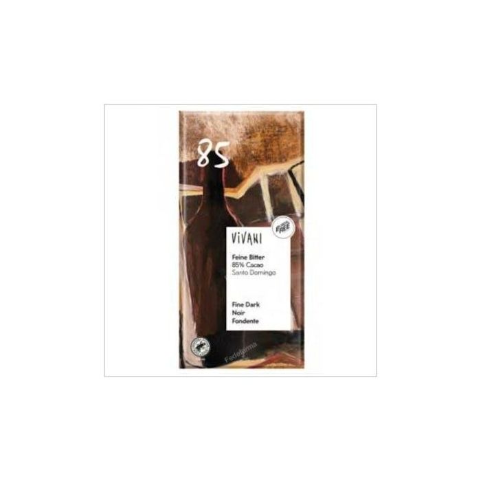 VIVANI Chocolate Negro 85% Santo Domingo Ecológico Vegano 80g