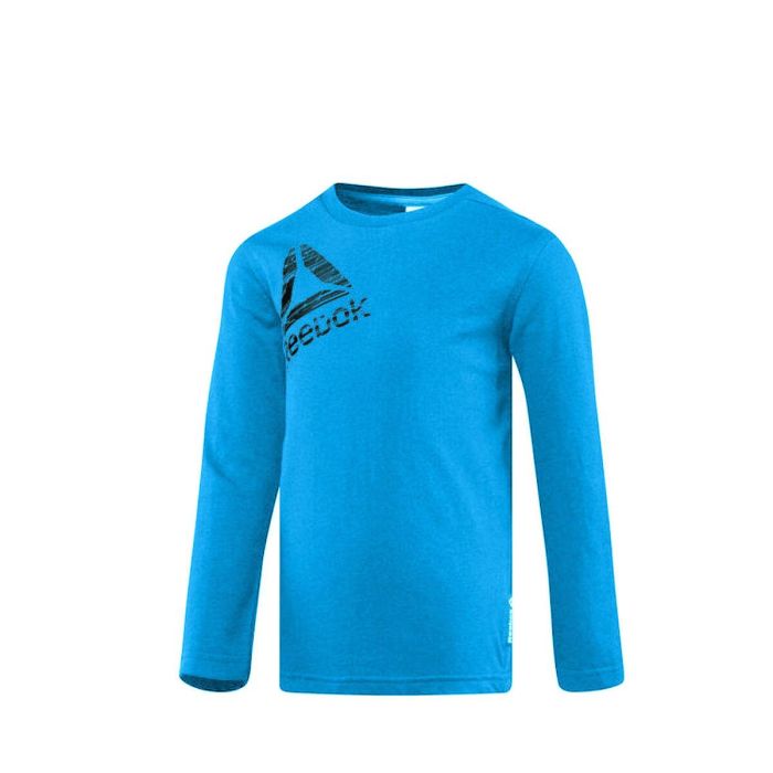 Camiseta de Manga Larga Infantil Baby Reebok B ES LS TEE BQ5140 Azul Camiseta de Manga Larga Infantil Baby Reebok B ES LS TEE BQ5140 Azul