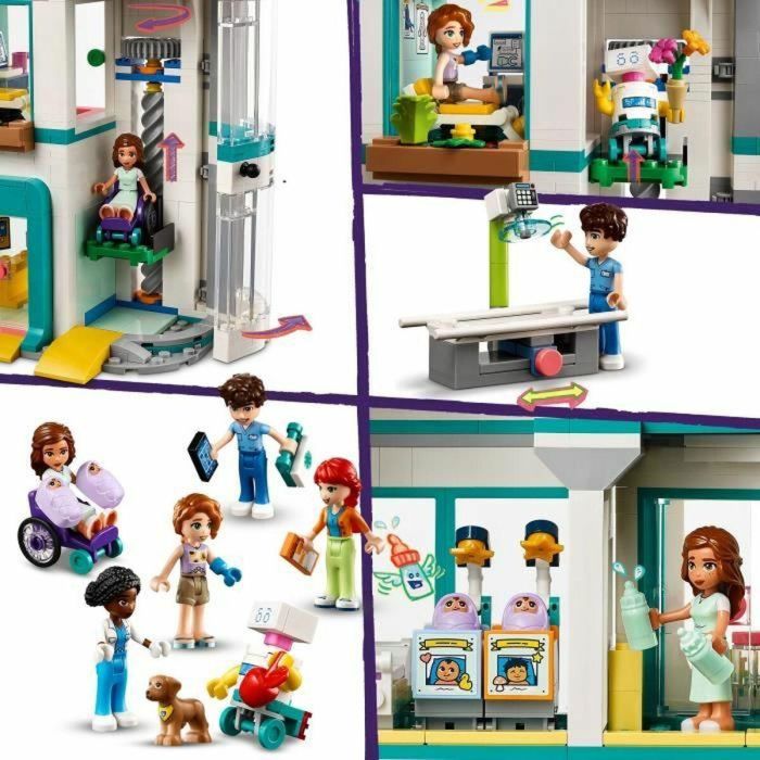LEGO 42621 Friends Heartlake City Hospital, Juguete con Helicóptero y Minifiguras de Otoño y Perro 3