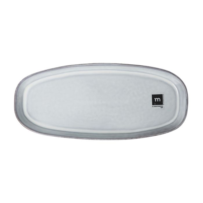 Fuente Oval Black Clay 28.5 x 12.7 x 2.2 cm - Inde (12 Unidades) 1