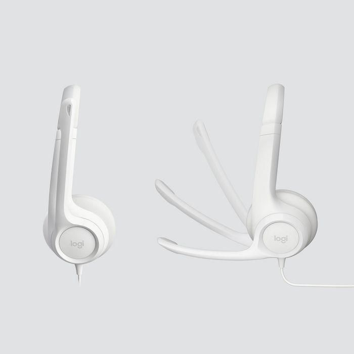 Logitech LOG5099206107304 H390 Casco Estéreo con Cable USB-A y Micrófono Antibuidad, Blanco Roto 2 Logitech LOG5099206107304 H390 Casco Estéreo con Cable USB-A y Micrófono Antibuidad, Blanco Roto 2