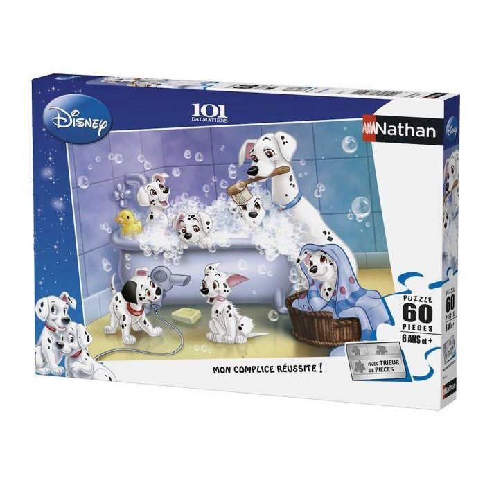 Nathan Puzzle Infantil Los 101 Dálmatas (Escena del Baño) 60 Piezas para Niños +6 Años | Multicolor 36x26 cm 1 Nathan Puzzle Infantil Los 101 Dálmatas (Escena del Baño) 60 Piezas para Niños +6 Años | Multicolor 36x26 cm 1