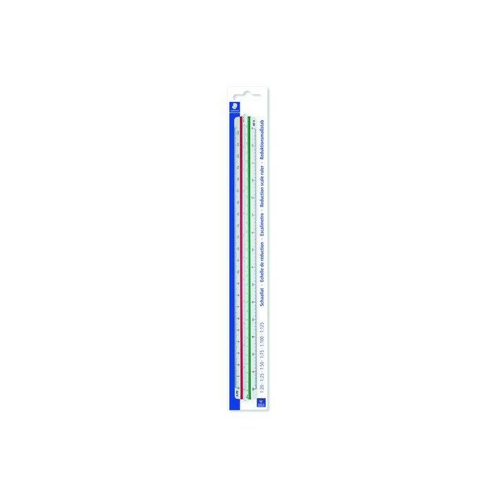 Escalimetro Staedtler 30 Ctm. (Escalas 1:20, 1:25, 1:50, 1:75, 1:100, 1:125)