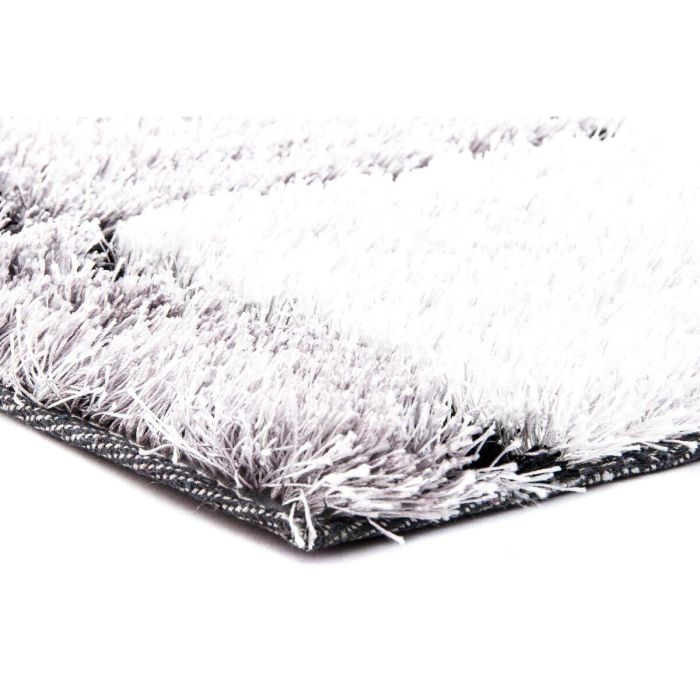 Alfombra DKD Home Decor 160 x 230 x 2 cm Negro Poliéster Blanco Cuadros 1