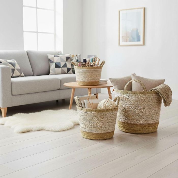 Cesta Conica Seagrass C/Asas 30Cm Privilege (12 Unidades) 3 Cesta Conica Seagrass C/Asas 30Cm Privilege (12 Unidades) 3