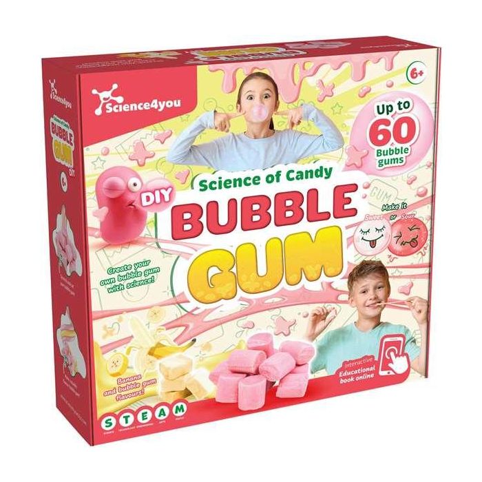 Science for you Fábrica de Chicles. Juego de ciencia para crear tus propios chicles con distintos sabores y colores. Niños +6 años.