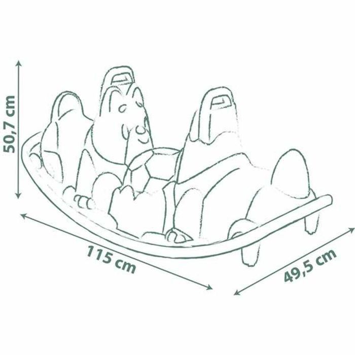 Balancín Smoby Dog Verde 1