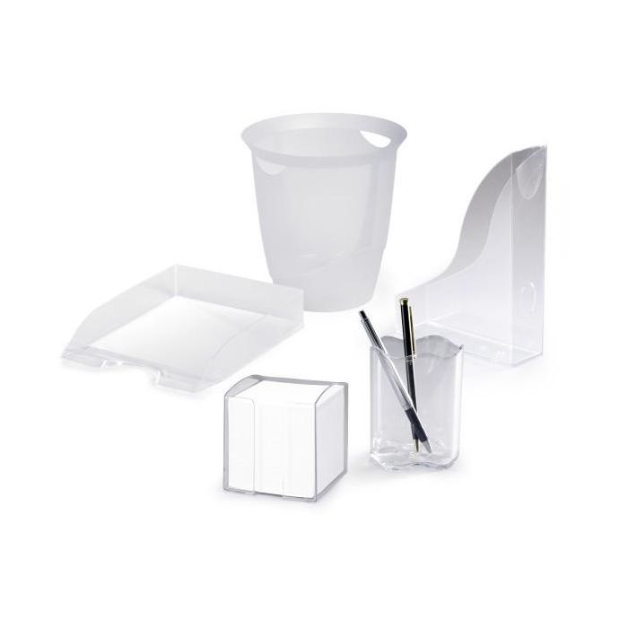 DURABLE TREND Papierkorb 16l transparent 1 DURABLE TREND Papierkorb 16l transparent 1