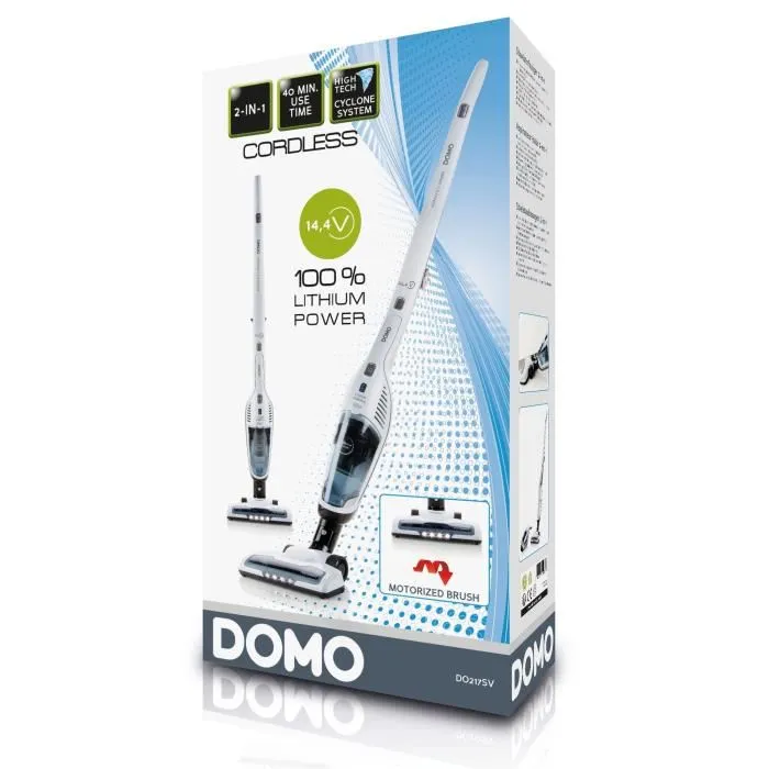 Domo DO217SV Aspirador de Varilla 2 en 1 Ciclónico con 40 min de Autonomía 3 Domo DO217SV Aspirador de Varilla 2 en 1 Ciclónico con 40 min de Autonomía 3